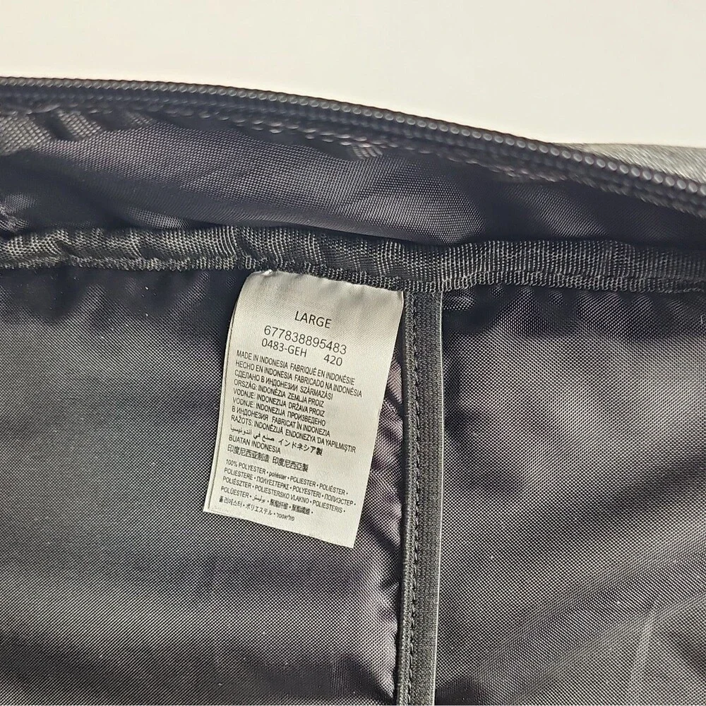 Jordan Air School Backpack 9B0503-GEH Grey Red Pencil Case Used